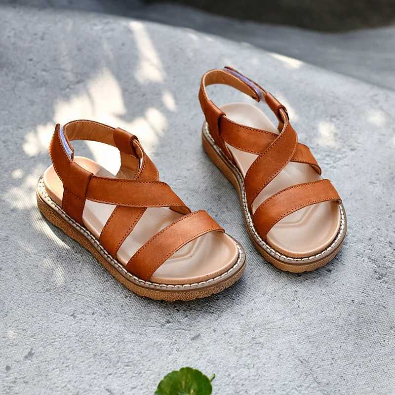 Summer girls sandals childrens beach shoes genuine leather water shoes trend childrens shoes W250108