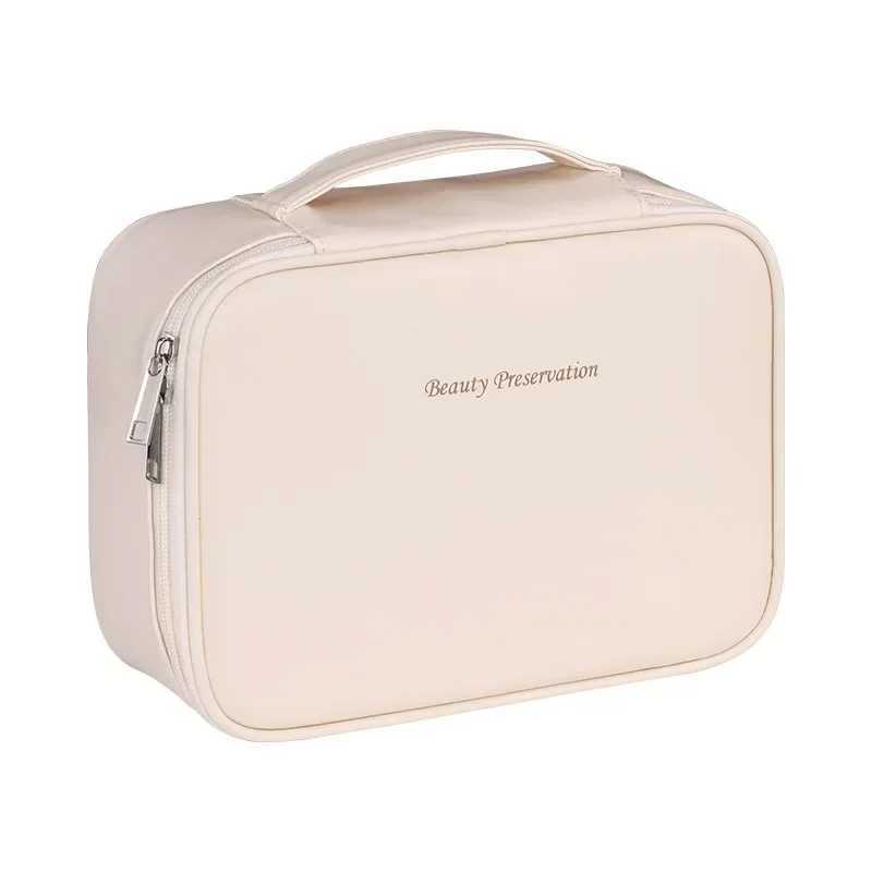 Womens double-layer makeup bag large capacity makeup bag designer storage bag cosmetics organizer travel essentials W250109