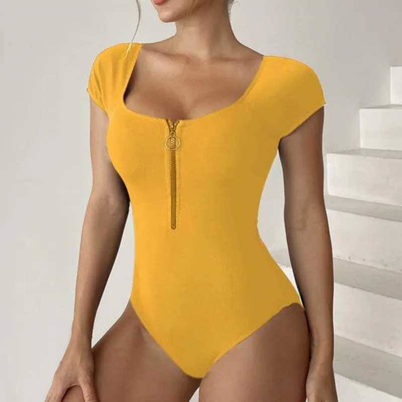 Summer One-Piece Large Size Swimwear Push Up Women Plus Size Swimsuit Closed Body Fa Bathing Suit For Pool Beach Wear 2025XJ240108