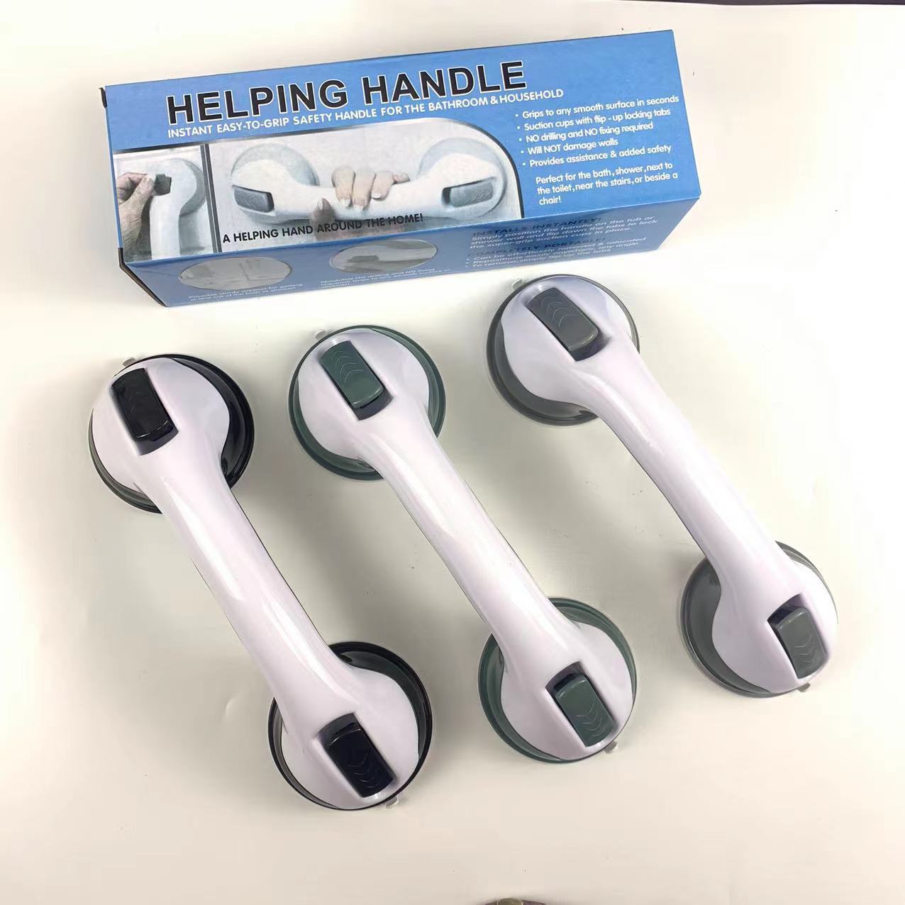 Off-the-shelf bathroom grab bars Suction cup non-slip door and window plastic suction cup handle no punching handrail shower room