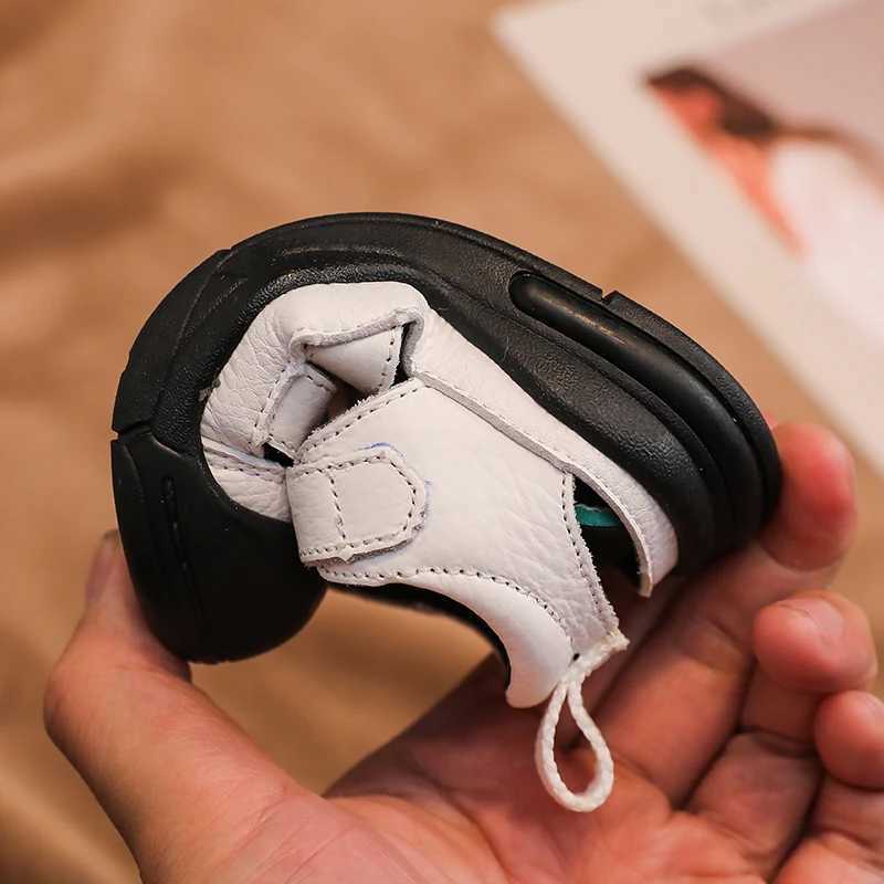 Baby girl boy leather sandals soft soled baby and toddler shoes summer lightweight barefoot beach sandals for children W250108