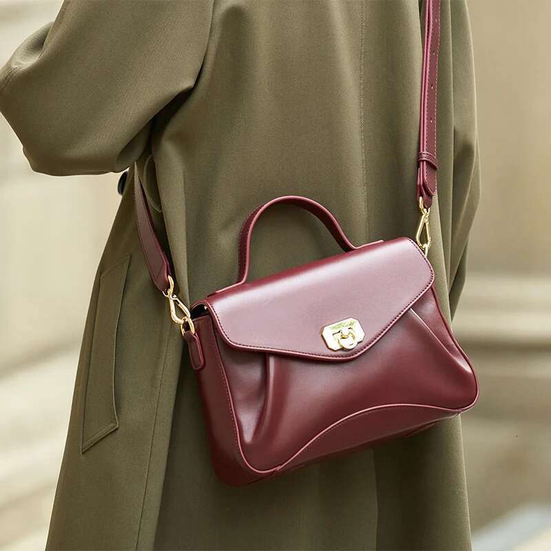 ZOOLER Original Brand Women Genuine Leather Shoulder Bags Purses Top Ladies Cow Skin Handbag Style Fashion 2025#Ml582