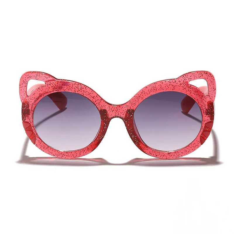 2024 Sumer New Childrens Cat Sunglasses Baby Sunglasses Anti UV Glasses Cute Girls Fashion Sunglasses W250109