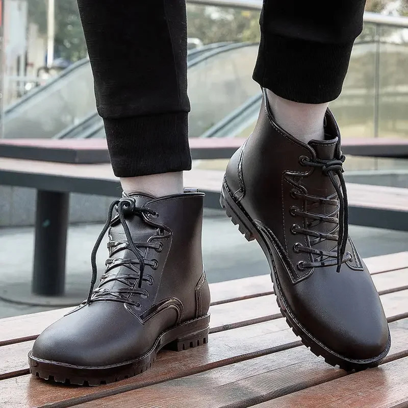 Fashion Waterproof Resistant Man Shoes Fishing Rain Boots for Men Gumboots Loafers Rainy Day Wear-resistant Comfortable Garden 250106