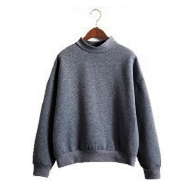 Blank Solid Color Designer Hoodie Women's Clothing With Velvet Candy Small High Neck Loose Casual Student Long Sleeved Top Jacket Light Plate Shi