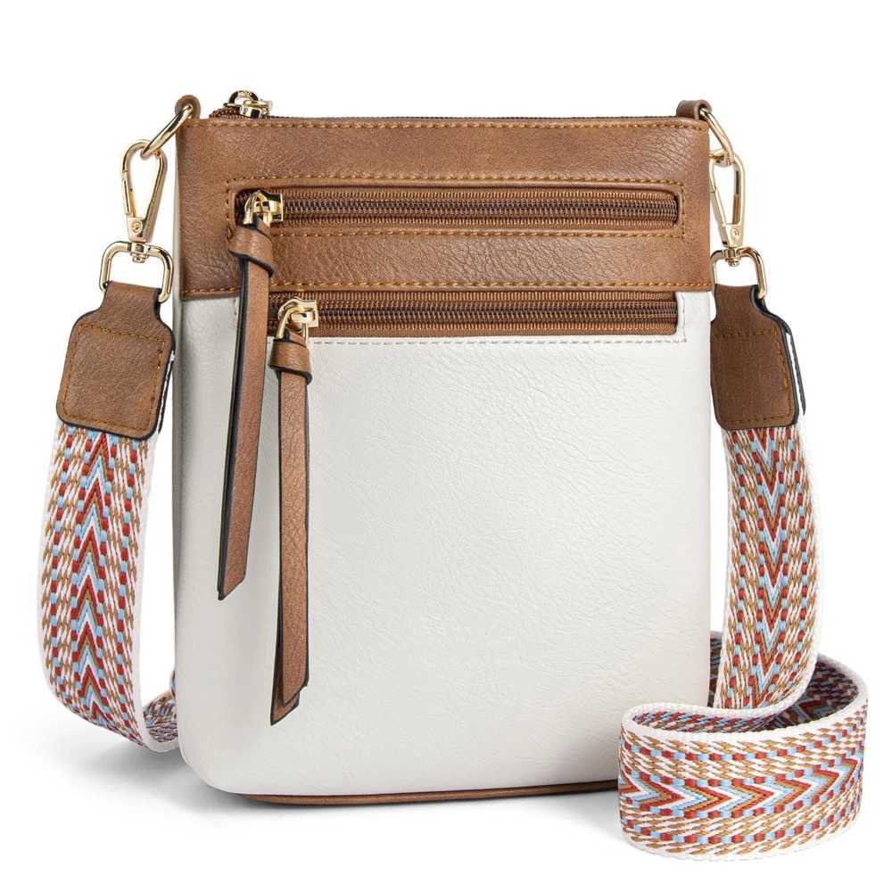 New casual double zipper womens single shoulder crossbody bag simple phe bag crossbody bag multifunctial womens bagXJ250108