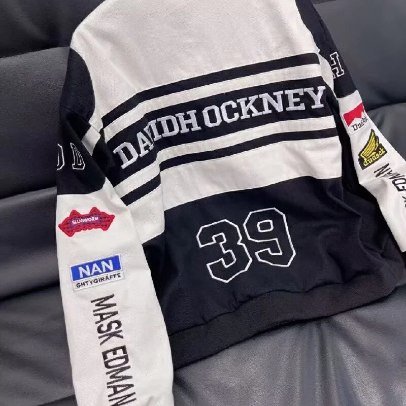 y Motorcycle Racing Jacket Long Sleeve Top Unisex American Bombers Spring Autumn Hip Hop High Street Bomber Varsity toy 250109