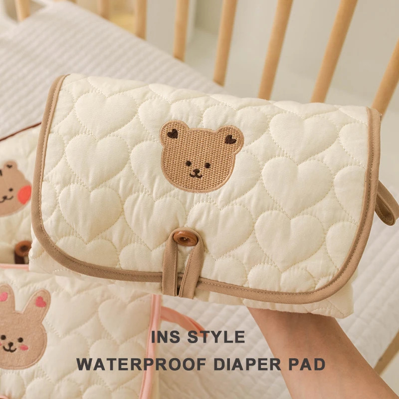 1PC Foldable Portable Diaper Changing Pad Waterproof Baby Infant Diaper Urine Mat for born Simple Bedding Changing Cover Pad 250109