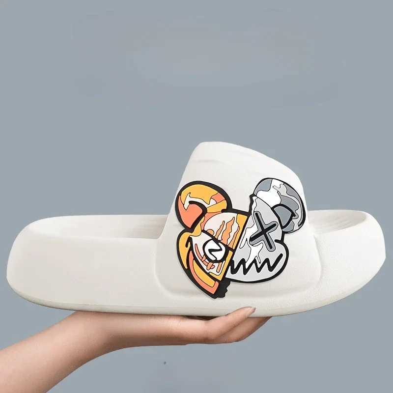 New Arrival Thick soled mens slippers bathroom beach indoor sandals summer womens sandals T250108