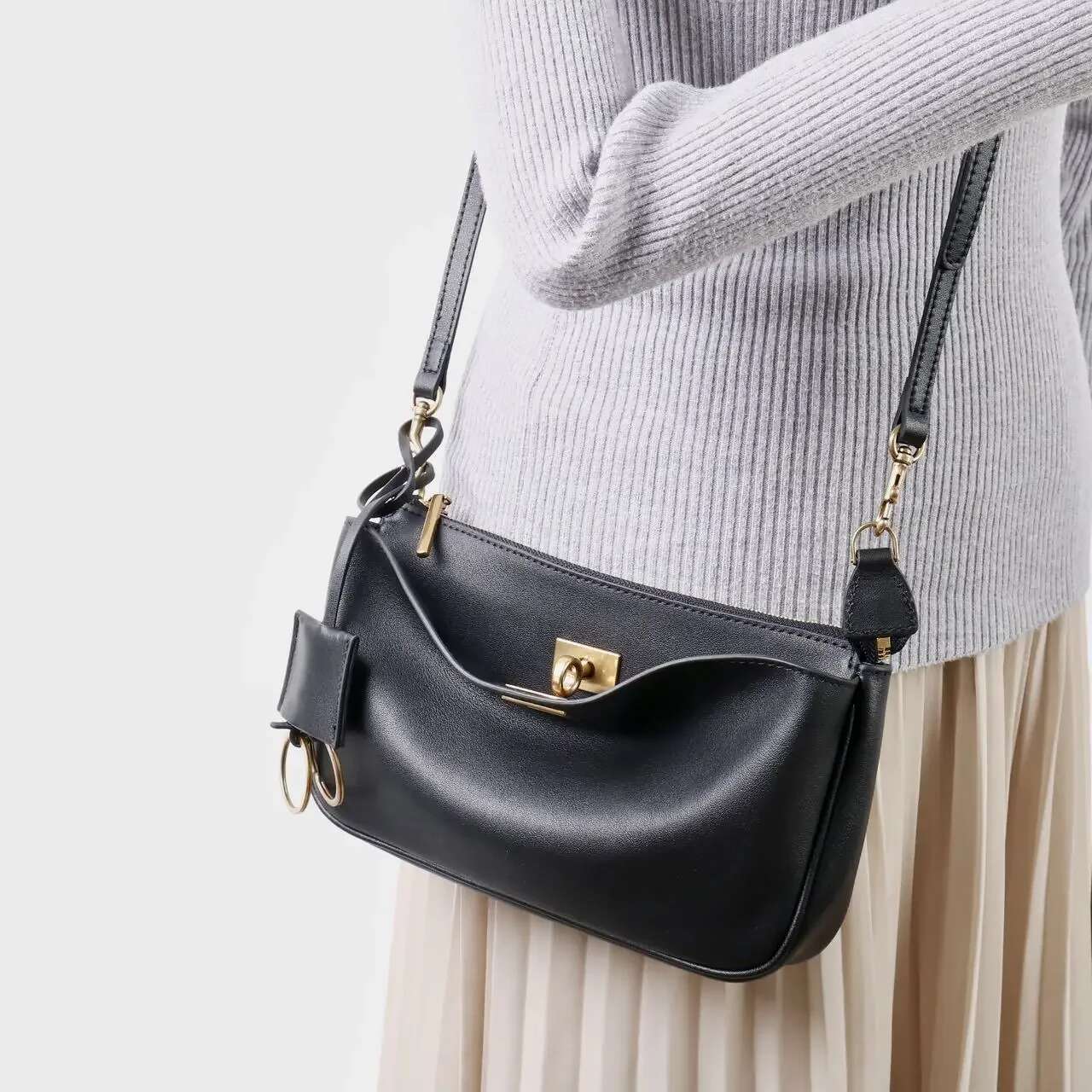 Motingsome 2025 New Genuine Leather Autumn Woman Shoulder Handbag And Purses Mini Crossbody Satchel Designer Bag