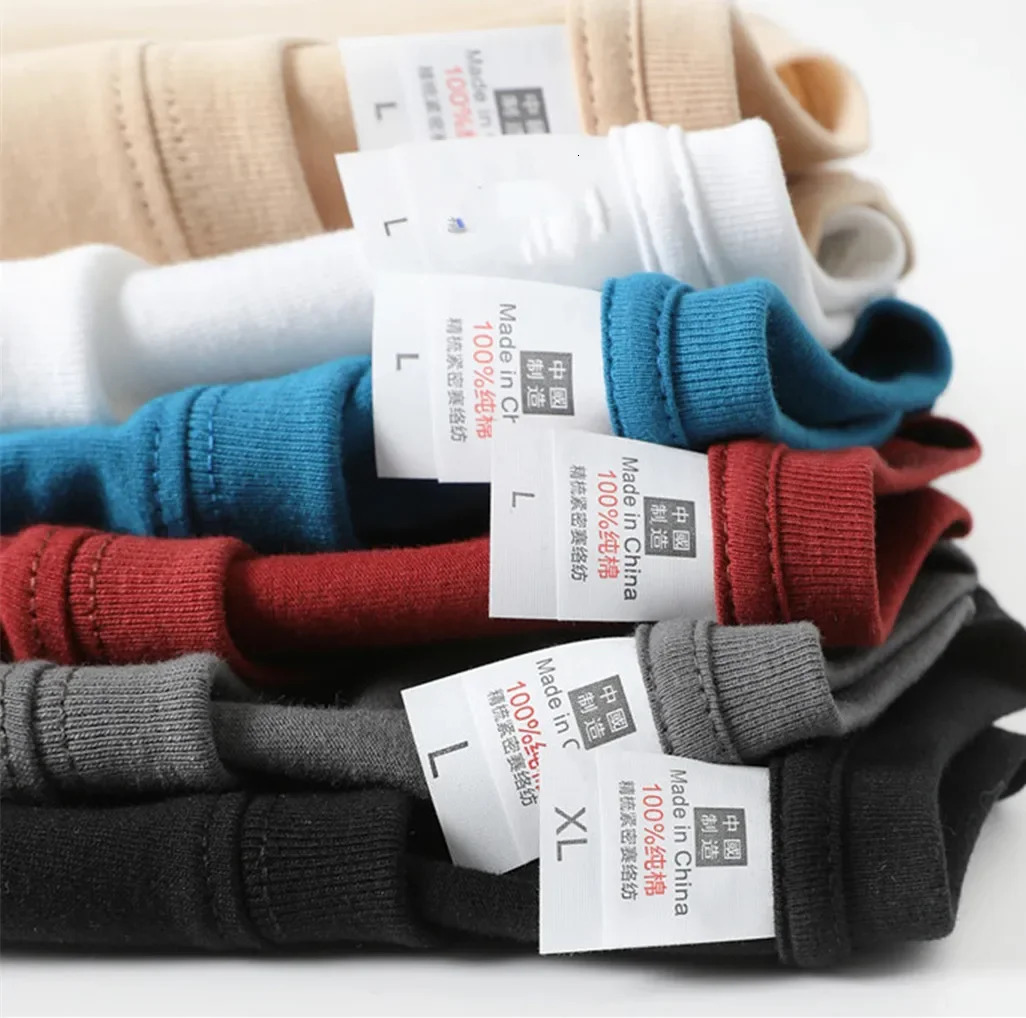 MRMT Mens T Shirt 180g Gsm Cotton For Male Solid Color Round Neck Men TShirt Short Sleeve Bottoming Man 250108
