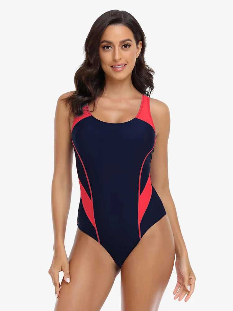 Riseado One Piece Swimsuit Woman Sports Swimwear Women Rashguard Summer Beachwear New Swimming Suit Raceack Bathing SuitsXJ240108