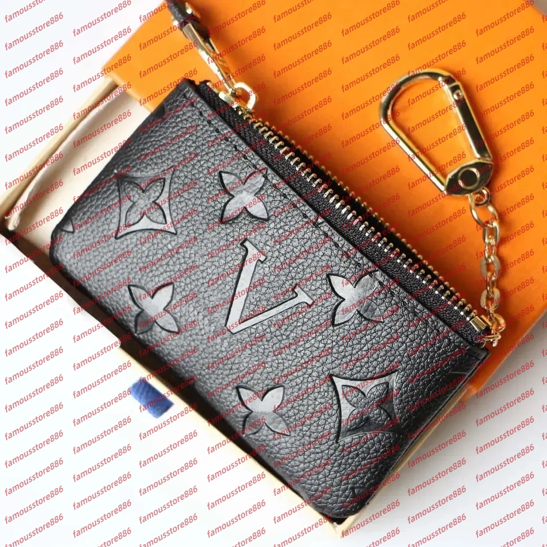 KEY POUCH Designers wallet Mini Wallet Fashion Womens Mens Keychain Ring Credit Card Holder Coin Purse Luxury Coin Purses with box wallet