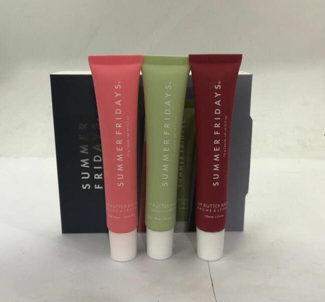 3pcs set cherry/Sweet Mint /Pink Sugar full size Moisturizing Care Lip Balm Smoothing Lasting Nourishment Women Summer Fridays Lip gloss