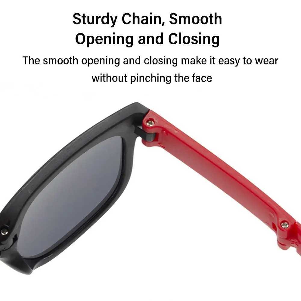 Square frame childrens sunglasses fashionable UV 400 outdoor folding sunglasses childrens glasses W250109