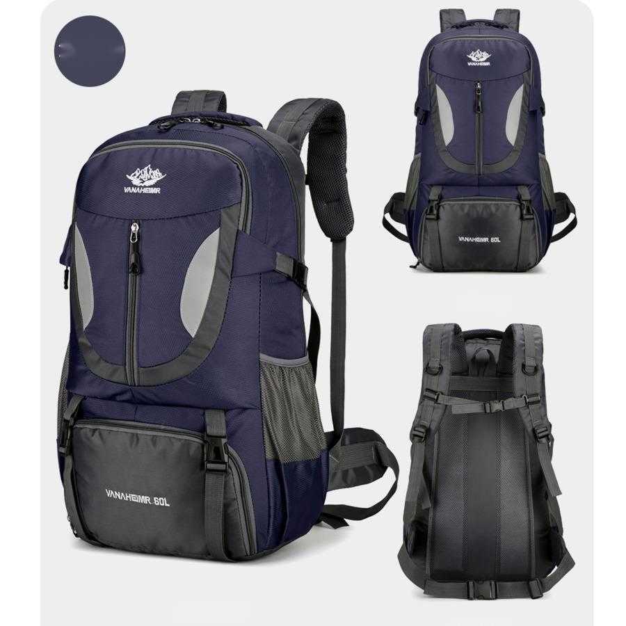 60l Large Capacity Multifunctional Sports And Fitness Bag Outdoor Travel Bag Daypack Waterproof Hiking And Tourism Luggage Bag 240920