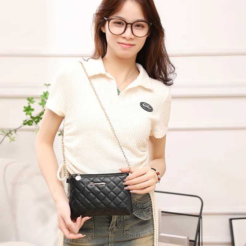 Wholesale Leisure Classic Small Bag 2024 New Fi and Simple Lingge Embroidered Shoulder Bag Chain Crossbody BagXJ250108
