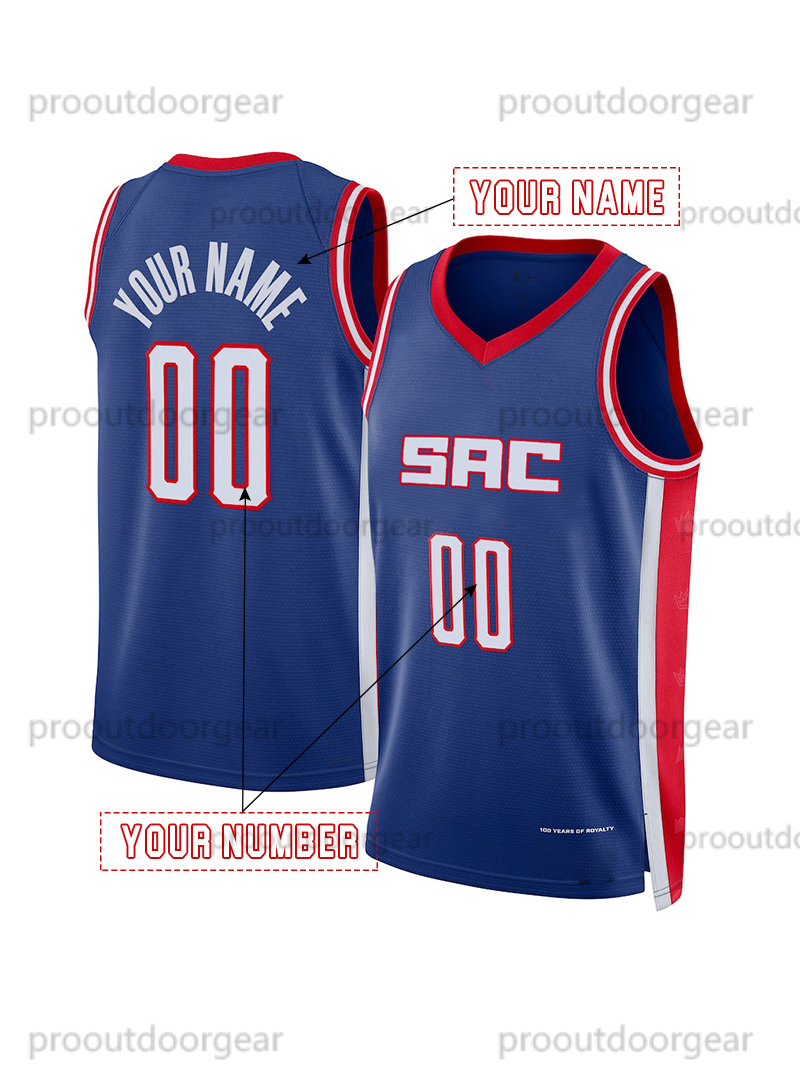 2025 Basketball Jersey 5 Fox Murray Sabonis Crawford Jerseys Mens Womens Youth Sweatshirt - Embroidered