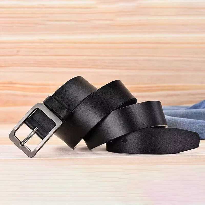 Japanese style simple waistband mens waistband new large size 100-130cm retro needle buckle mens waistband high quality W250109