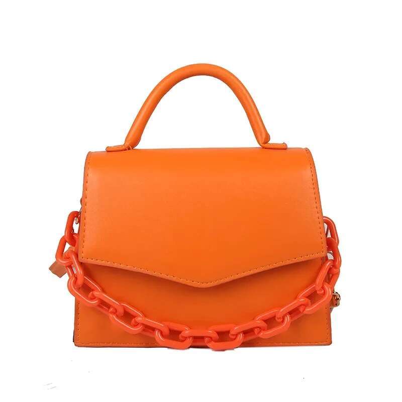 Women Chain Small Female New Fashion Crossbody Shoulder Messenger Handbag Purse Pure Candy Color Hand Bag