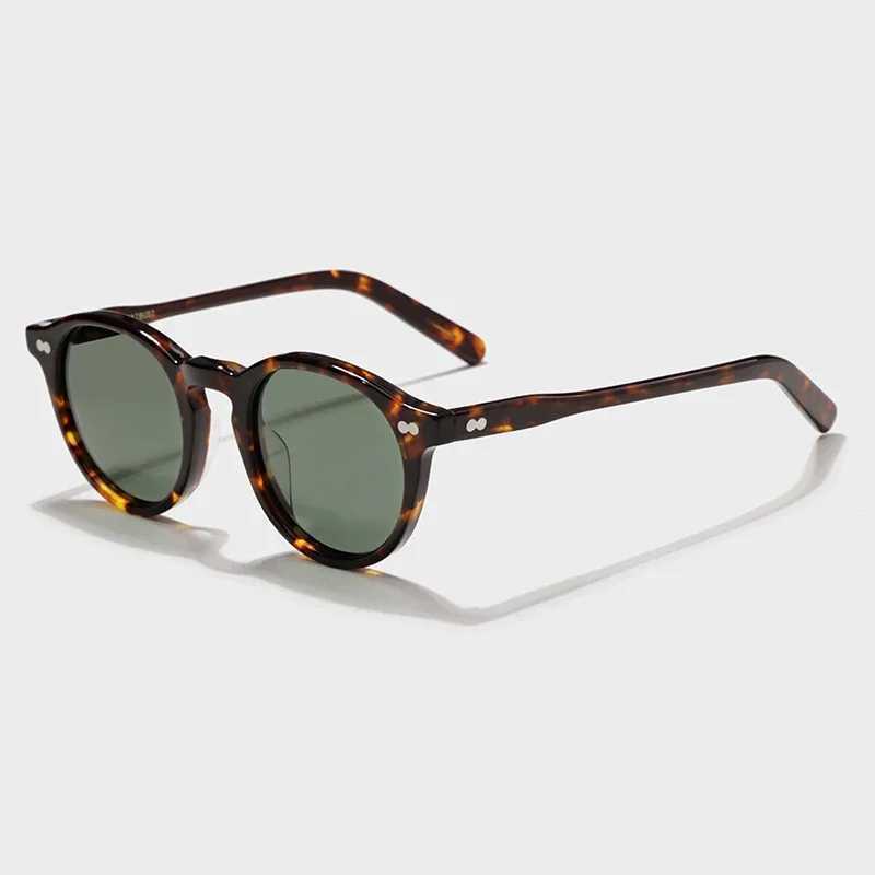 Fashionable retro sunglasses for men classic retro brand designer outdoor driving circular acetate prescription sunglasses for women W250109