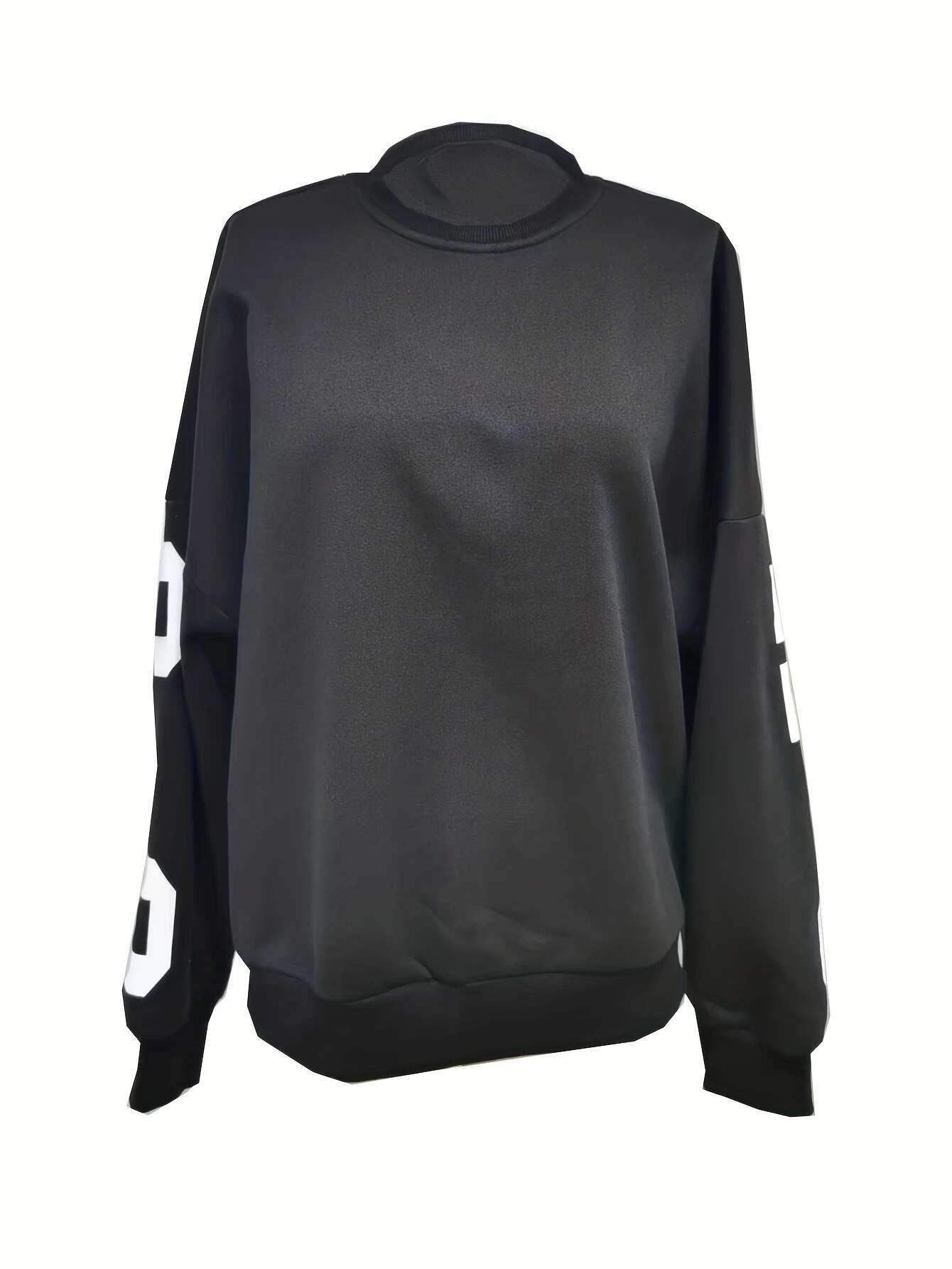 Europe And The United States Women's Casual Fashion Print Thick Coat Long Sleeve Hoodie Woman