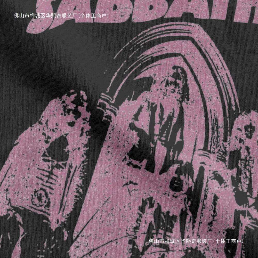 Funny Black Cool Sabbaths T-Shirt Men Crewneck 100% Cotton T