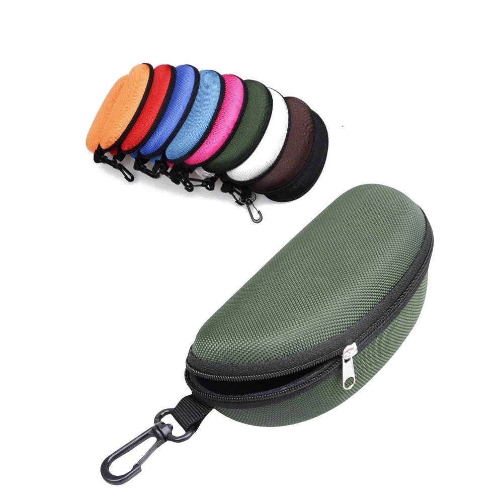 Hard Zipper Box Eyewear Accessory for Sunglasses and Reading Glasses 250109