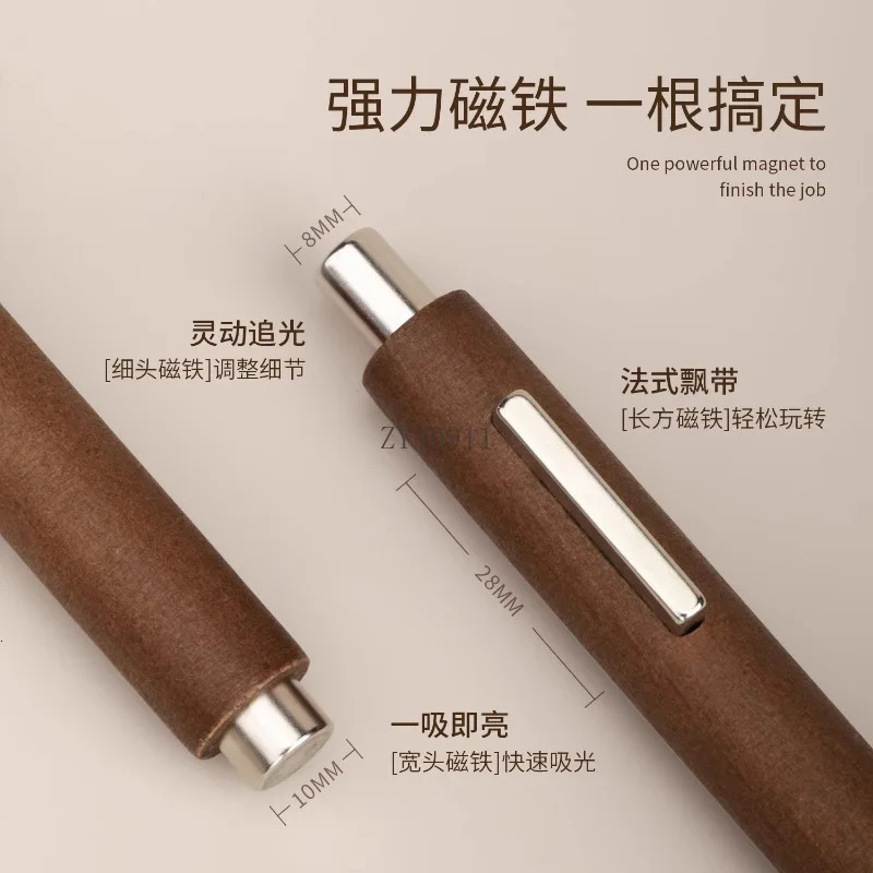 *3-in-1 cigar large magnet sucks cats eye powerful enlarged bold magnet cylindrical nail art tool 250107