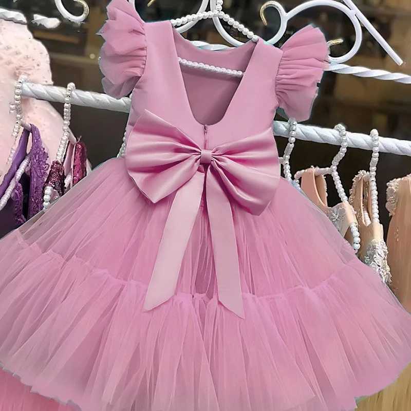 Summer Lace Princess Bridesmaid Dress for Girl Kids Clothes Wedding Tutu Par Dresses Ball Gown Formal Pageant Birthday DressesXJ250108