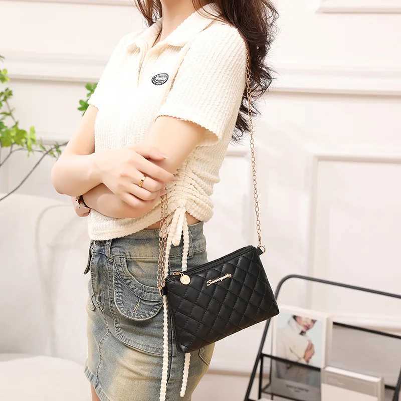 Wholesale Leisure Classic Small Bag 2024 New Fi and Simple Lingge Embroidered Shoulder Bag Chain Crossbody BagXJ250108