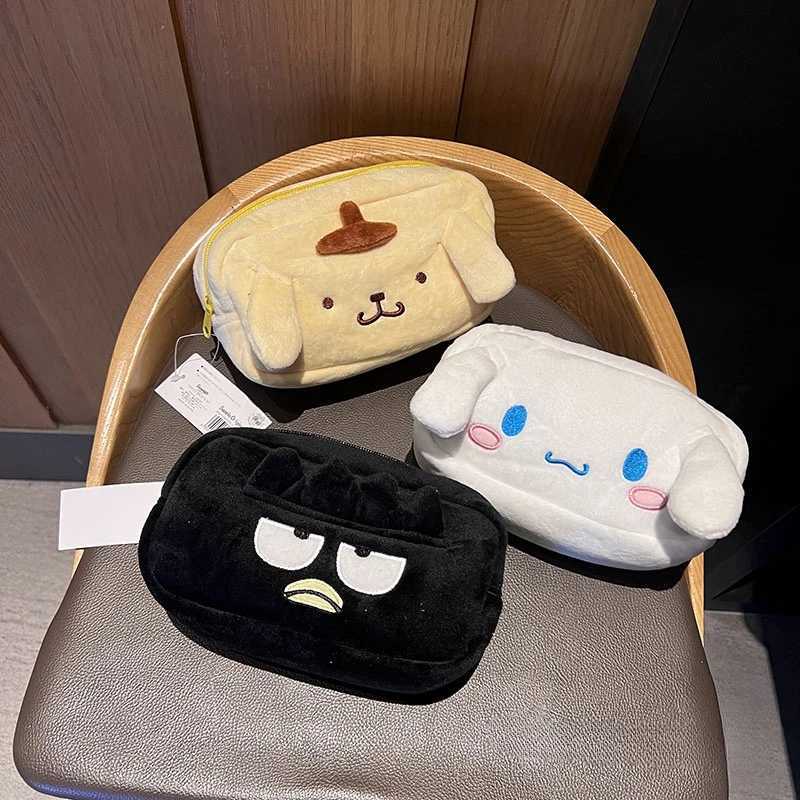 Kuromi My Melody Cinnamon Makeup Bag Japanese Style Plush Bag Pencil Box Pom Purin Badbadtz MARU Handbag Gift for Girls W250109