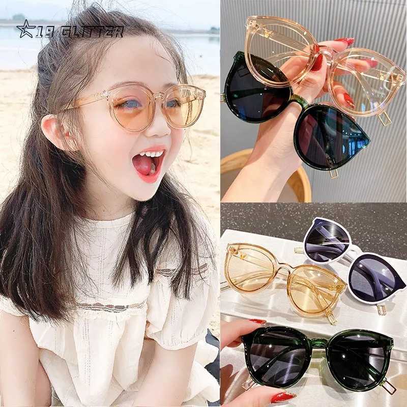 Cute Childrens Sunglasses Square Childrens Sunglasses Boys and Girls Sliding Goggles Baby Student Glasses Par Glasses UV400 W250109