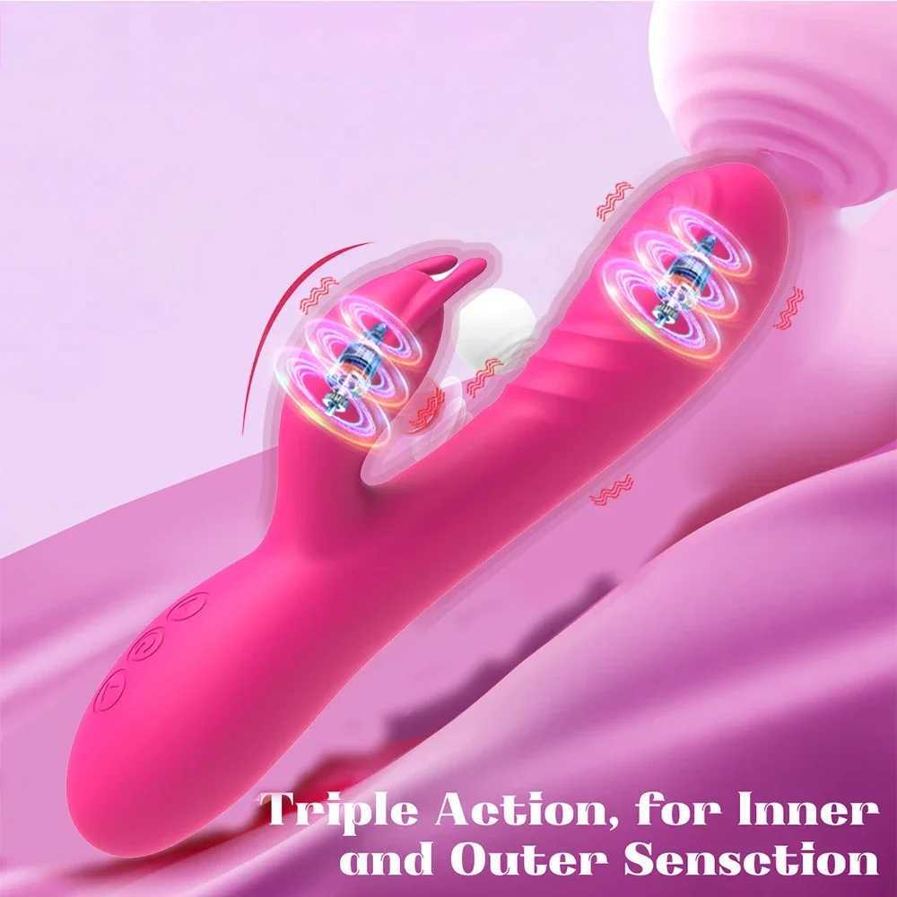 2025 Powerful Rabbit Vibrator 3in1 Adult Women Sex Toys Dildos Vibrator G Spot Clitoris Vagina Stimulator Vibrators Sex Product 18+