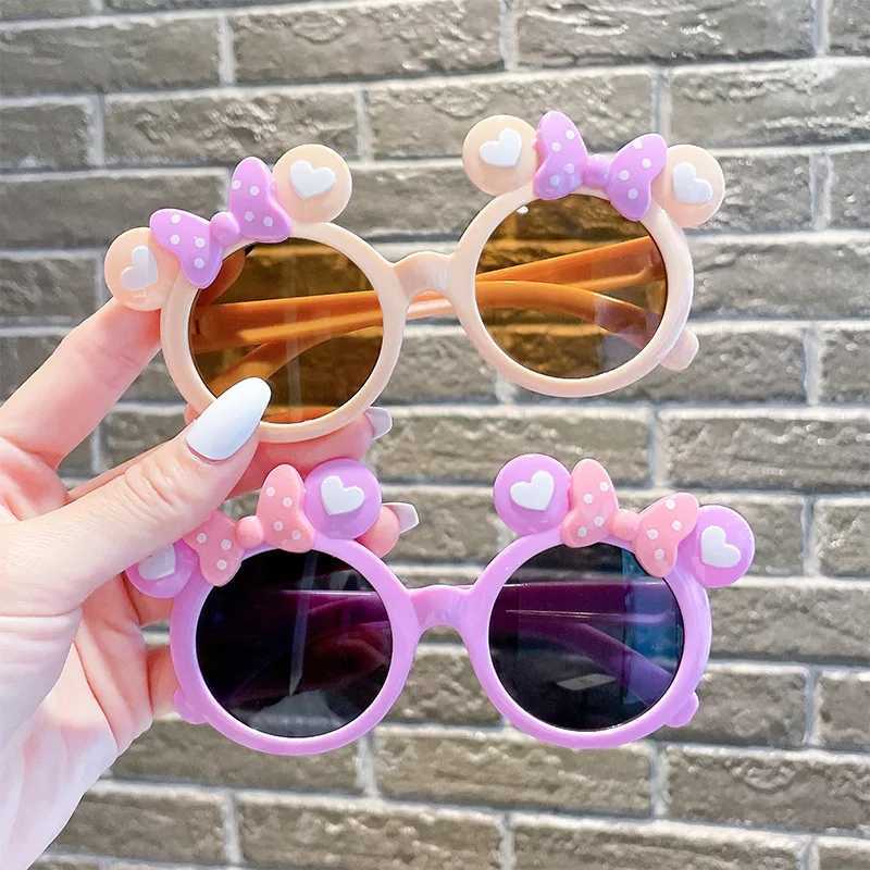 Childrens Cute Sunglasses for Boys and Girls Outdoor Sun Protection Summer Baby Sports Sunshade Glasses Childrens UV400 Sunglasses W250109