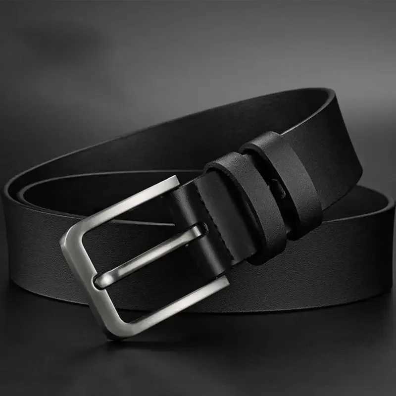 New Business and Leisure Mens Alloy Square Pin Buckle with Mens Famous Brand Luxury Design Pu Leather Jeans with Mens W250109