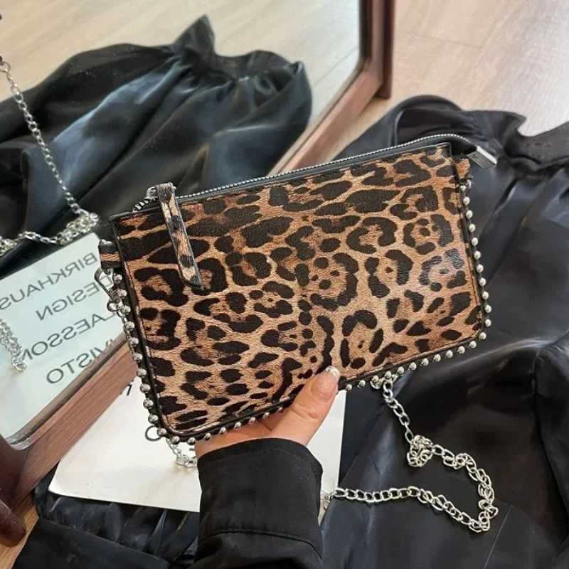 New Leopard Crossbody Bags For Women Fi Chain Mobile Phe Purse Travel Vai Shoulder Messenger Bag Sac A Main FemaleXJ250108