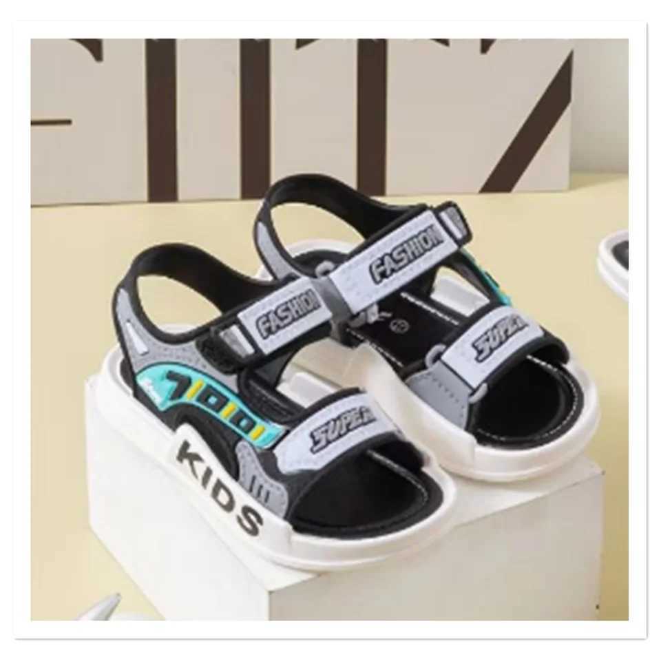 Korean version of boys sandals high-end soft non slip fashionable and fashionable. Wholesale of student sandals by manufacturers W250108