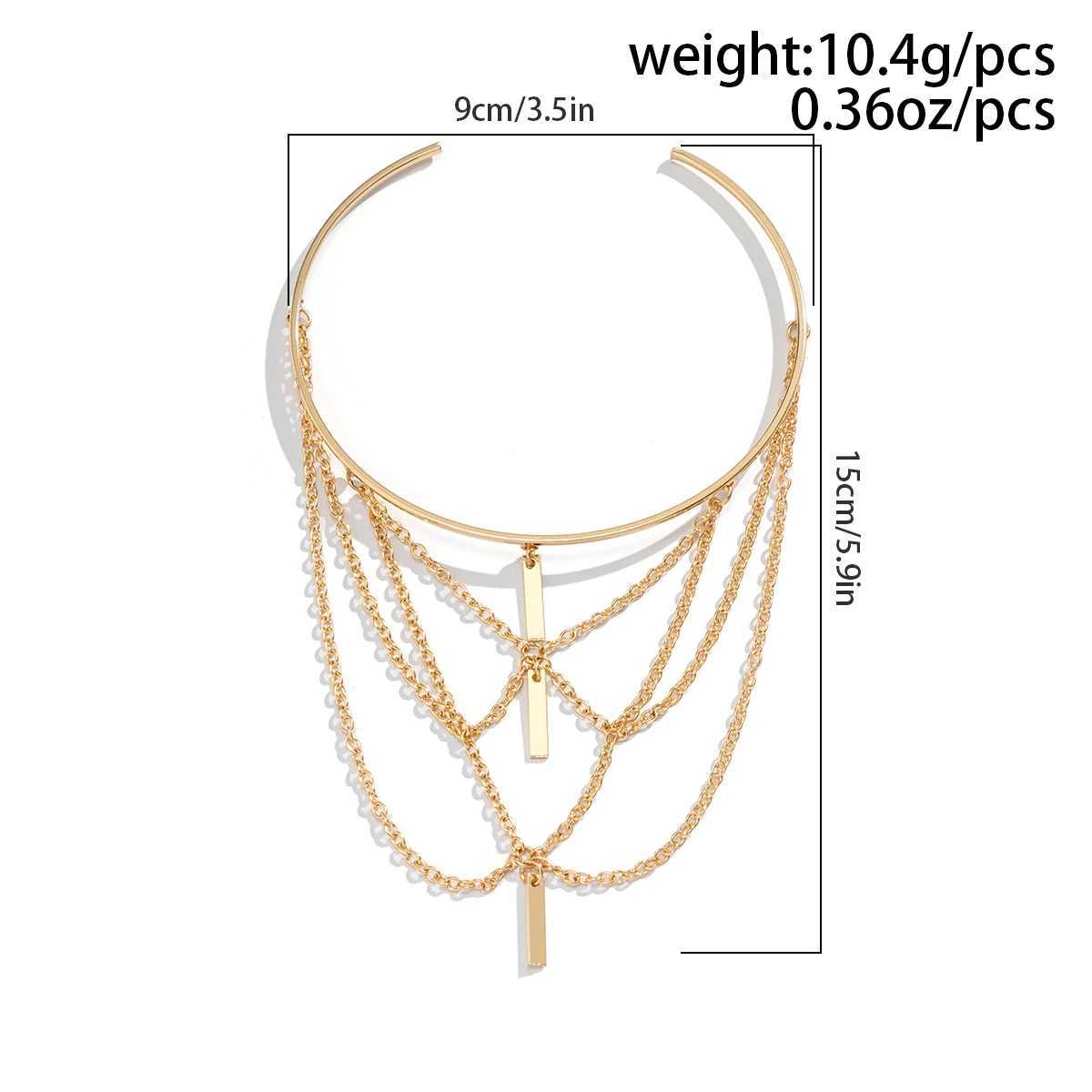 Ingemark Vintage Multilayer Stick Tassel Pendant Upper Armband Cuff Open Bangles for Women Long Chain Arm Bo Bracelet JewelryXJ250109