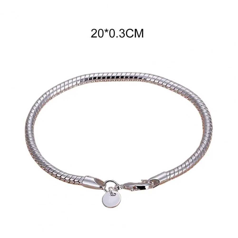 Bracelet Thin Stylish Silver Plated Bracelet For Women Shining Bangle for Party Jewelry Hand ChainXJ250109