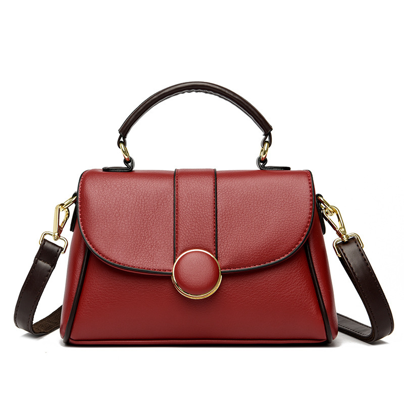 Leather new style New Soft Leather Single Shoulder Women's Bag Fashionable Versatile, Stylish And High-End, Crossbody Handbag