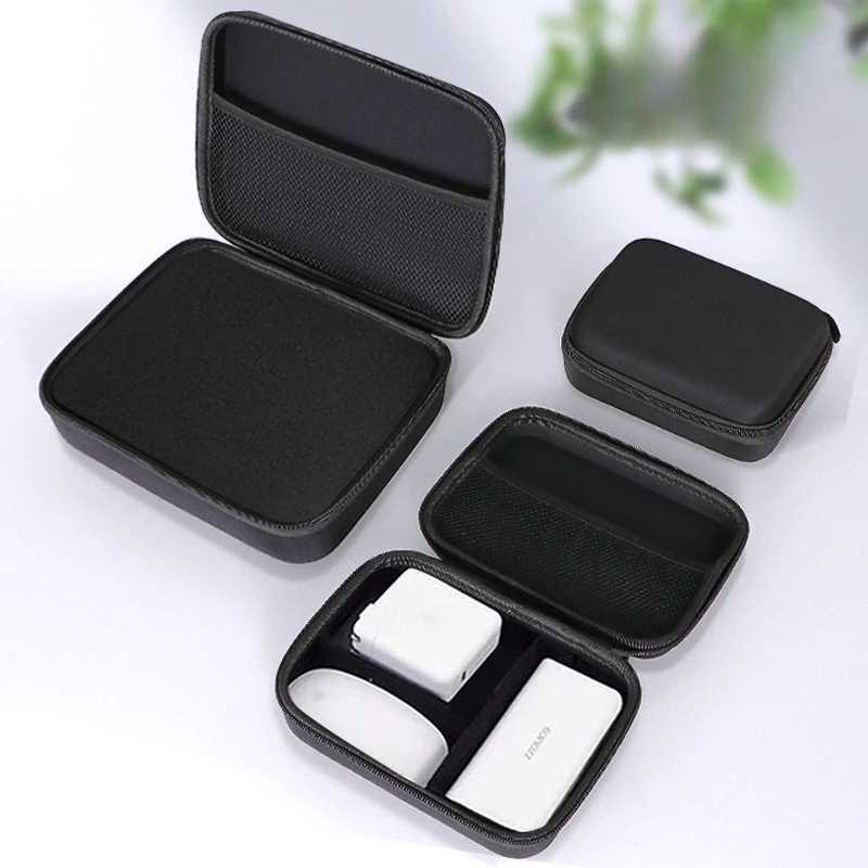 Multi size EVA hard storage box travel zipper bag shockproof outdoor tool bag headphone storage box accessories makeup bag W250109