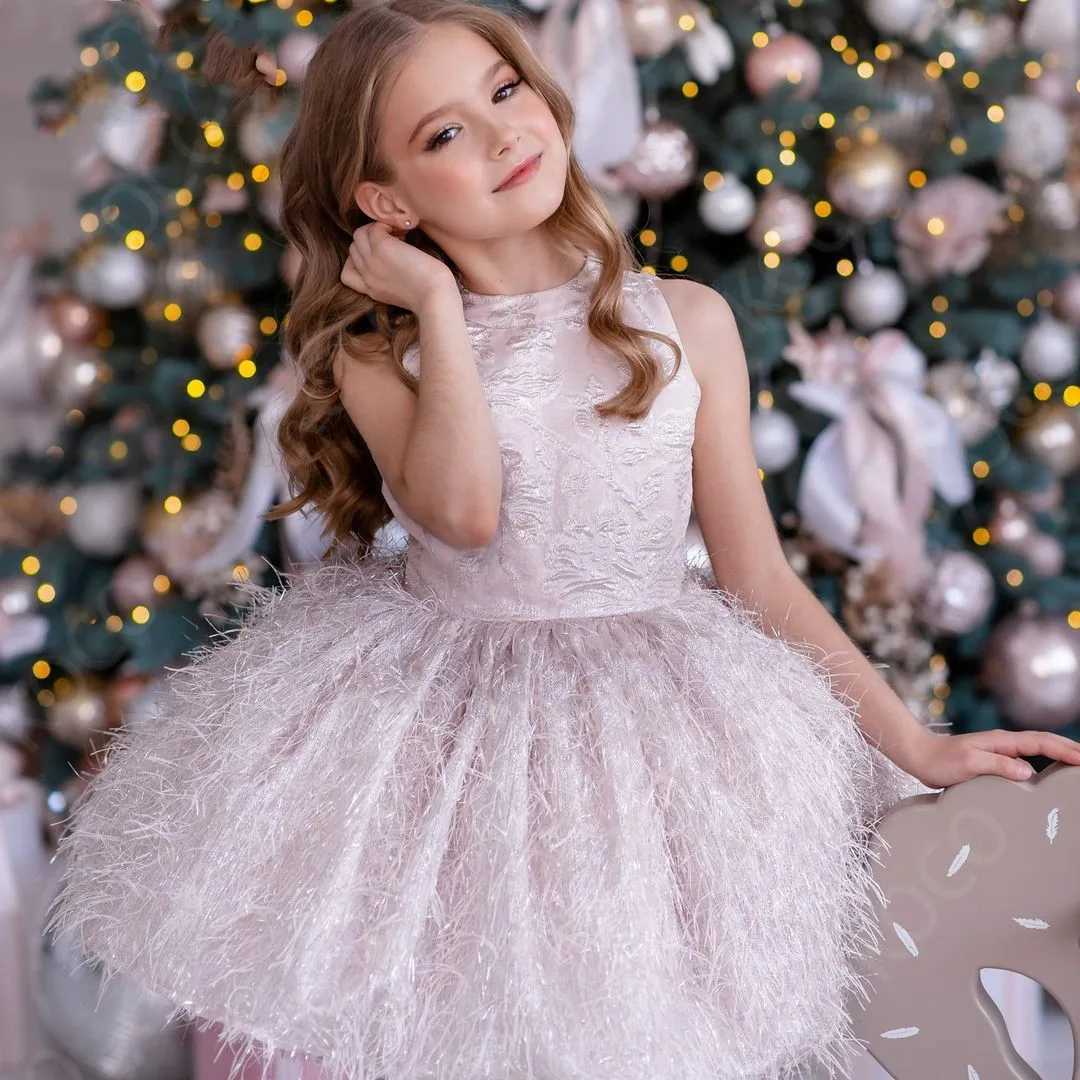 Lovely Sleeveless Short Delicate Princess Flower Girl Dress Wedding Dresses Par Ball First Communion Gowns Kids Birthday GiftXJ250108