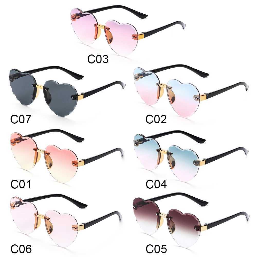 Ocean Lenses Eyewear Par/Photography Childrens Sunglasses Heart shaped Sunglasses UV 400 Protective Childrens Sunglasses W250109