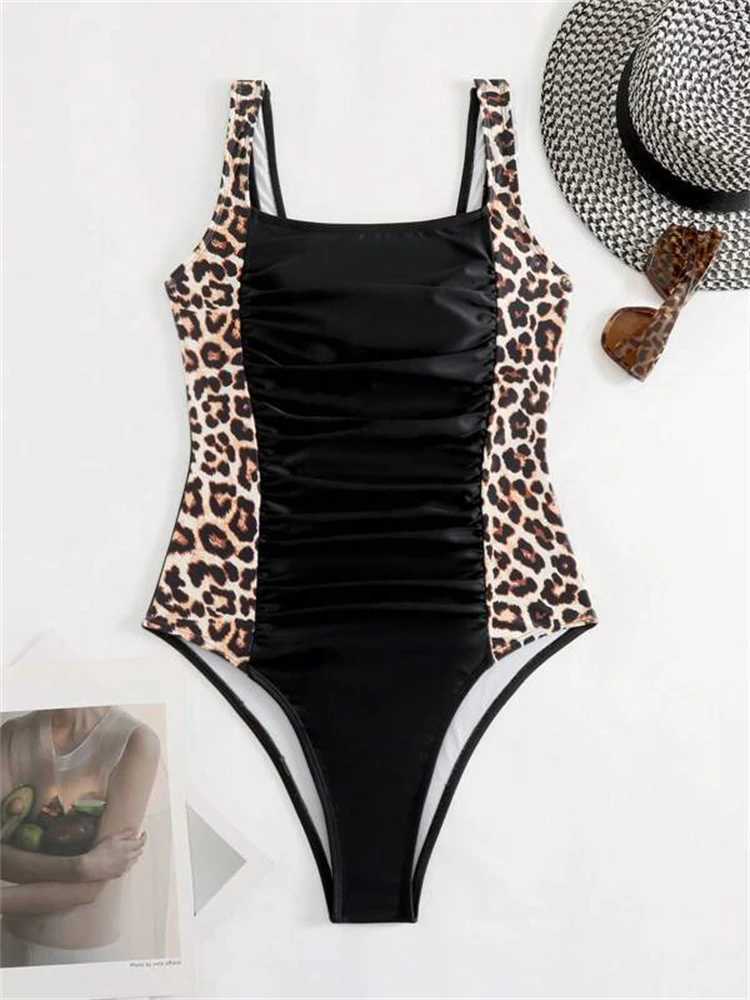 One Piece Swimsuit Women 2024 New Solid V Neck Sling Bodysuit Sexy Monokini Swimwear Summer ss Beach Bathing Suit FaXJ240108