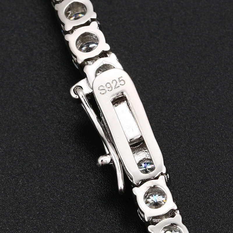HQ GEMS classic jewelry moissanite stone tennis chain mens tennis chain necklaces