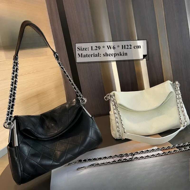 2025 New Sheepskin Genuine Leather Women's Fashion Commuter Pure Colour Armpit Single Shoulder Bags Crossbody