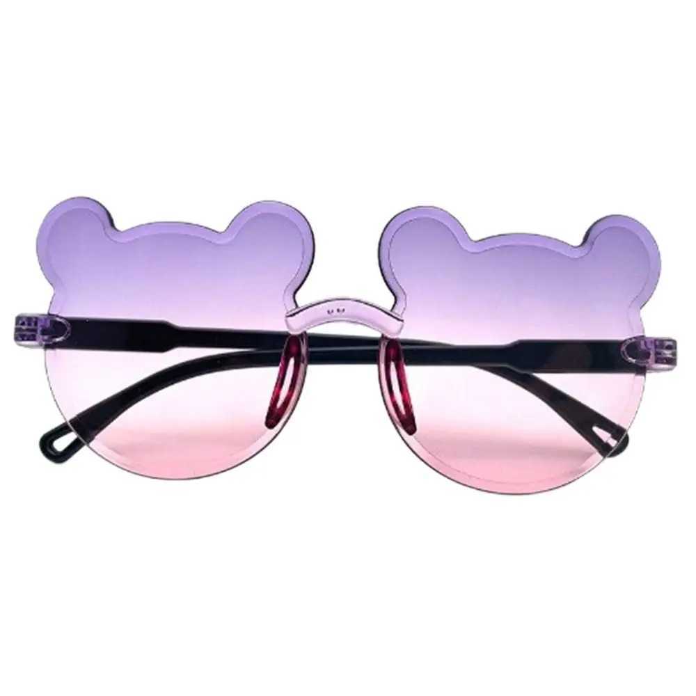 New Childrens Sunglasses Bear Sunglasses Boys and Girls Childrens Borderless Sunglasses UV375 Sunglasses Outdoor Anti Glare Glasses W250109