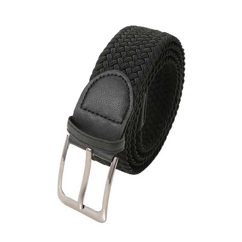 Plus Large Size 130 140 150cm Elastic Womens Casual Belt Womens Stamped Belt Elastic Canvas Buckle Trouser Belt W250109
