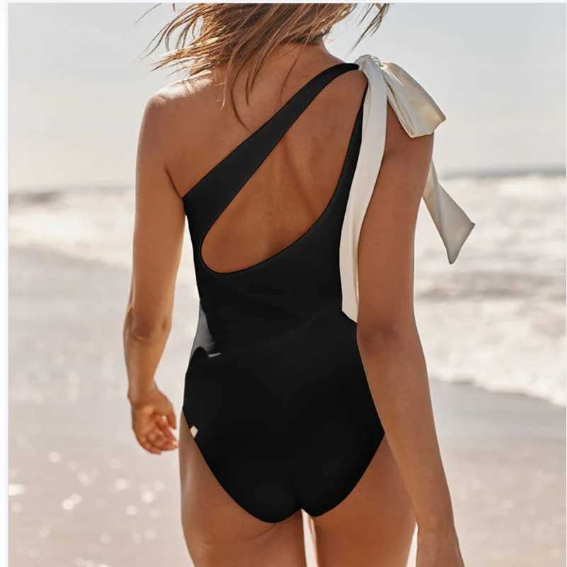 Summer Black Sexy One Piece Swimsuits Closed Womens Swimwear Push Up Swimming Wear Body Bathing Suit Beachwear Pool Bather 2025XJ240108